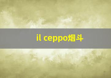 il ceppo烟斗